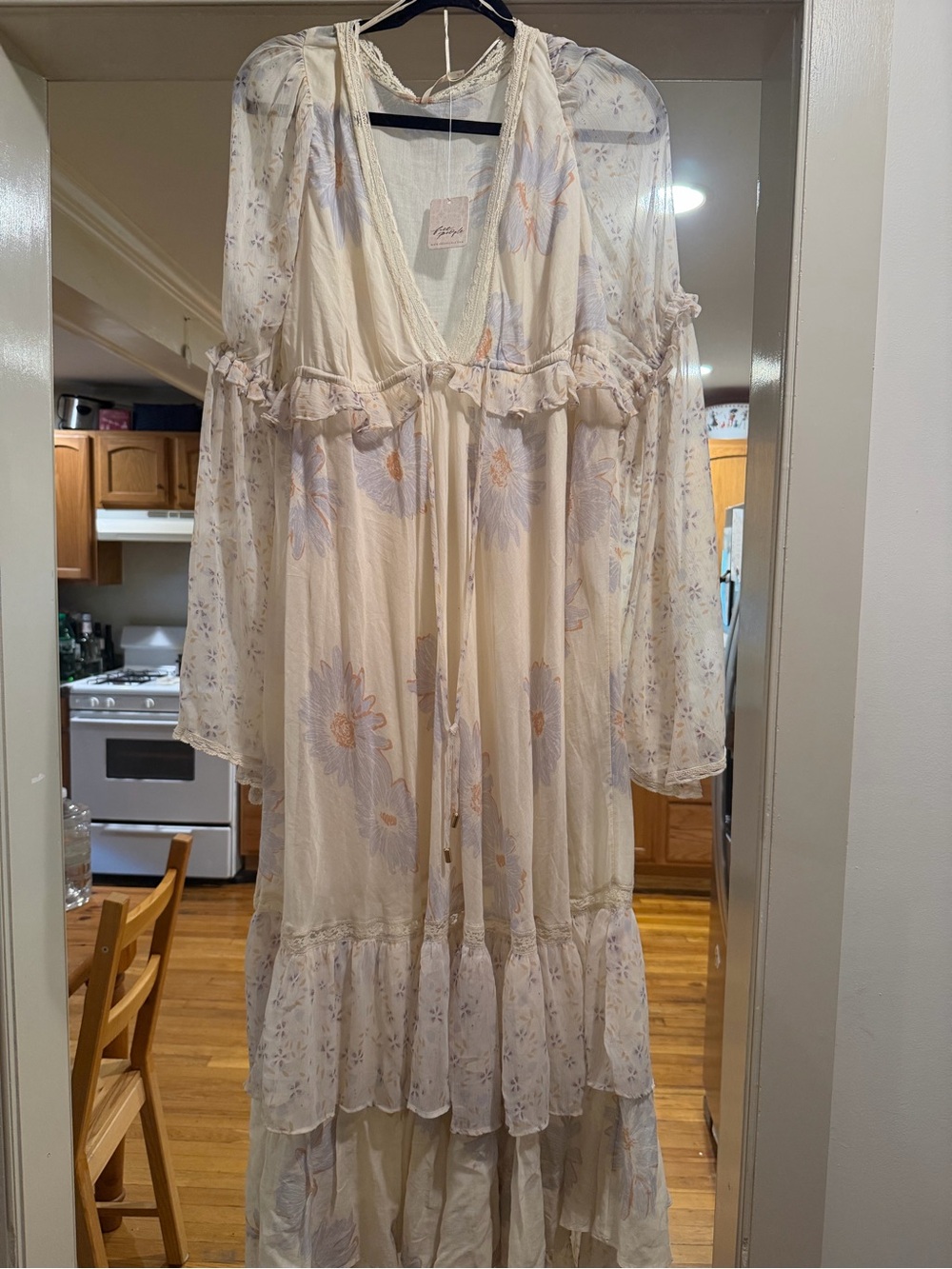 Free People Calypso Maxi dress in tea combo - Picture 4 of 5